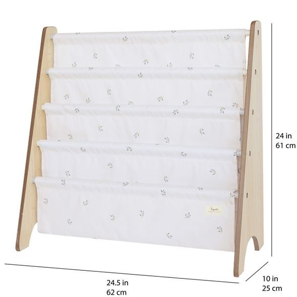 3 SPROUTS STOJAN NA KNÍŽKY RECYCLED BLUEBERRY/TAUPE - DEKORACE A POLIČKY - SPINKÁNÍ