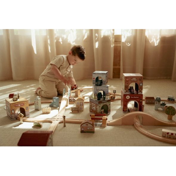 LITTLE DUTCH KOSTKY STOHOVACÍ S AUTÍČKY - LITTLE DUTCH - PRO DĚTI