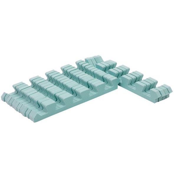 RIALTO BABY SADA ZELENÝCH OKRAJŮ PRO PĚNOVÉ PUZZLE 120X120CM - HRACÍ PODLOŽKY NA ZEM - SPINKÁNÍ