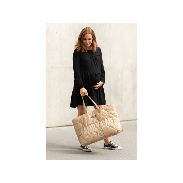 CHILDHOME CESTOVNÍ TAŠKA FAMILY BAG PUFFERED BEIGE - PŘEBALOVACÍ TAŠKY - KOČÁRKY A PŘÍSLUŠENSTVÍ