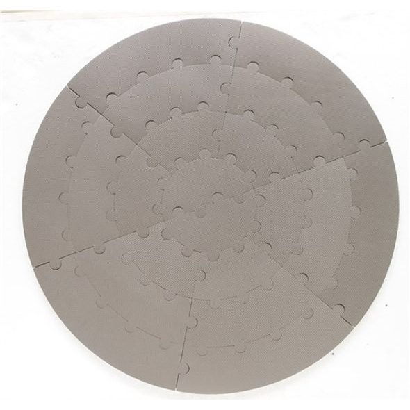 BABYDAN KULATÁ HRACÍ PODLOŽKA PUZZLE/DRÁHA GREY 110CM - HRACÍ PODLOŽKY NA ZEM - SPINKÁNÍ