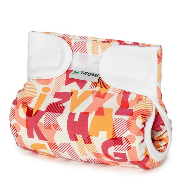 T-TOMI ORTOPEDICKÉ ABDUKČNÍ KALHOTKY - SUCHÝ ZIP PINK ALPHABET (5-9KG) - PLENKOVÉ KALHOTKY - PŘEBALOVÁNÍ