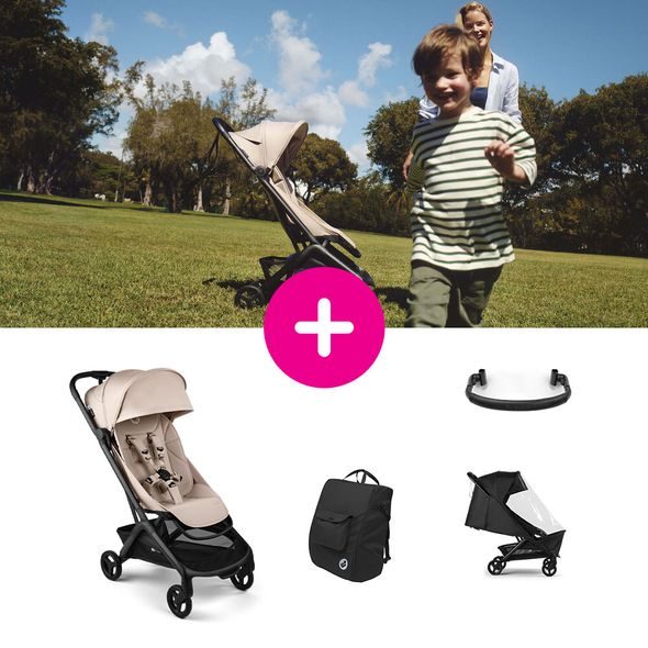 BUGABOO BUTTERFLY 2 SET + MADLO + PLÁŠTĚNKA + TAŠKA - KOČÁRKY DO LETADLA - KOČÁRKY A PŘÍSLUŠENSTVÍ