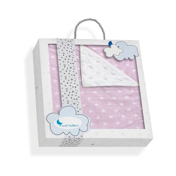 INTERBABY DEKA HVĚZDIČKY 80X110 CM - DĚTSKÉ DEKY PRO MIMINKA - SPINKÁNÍ