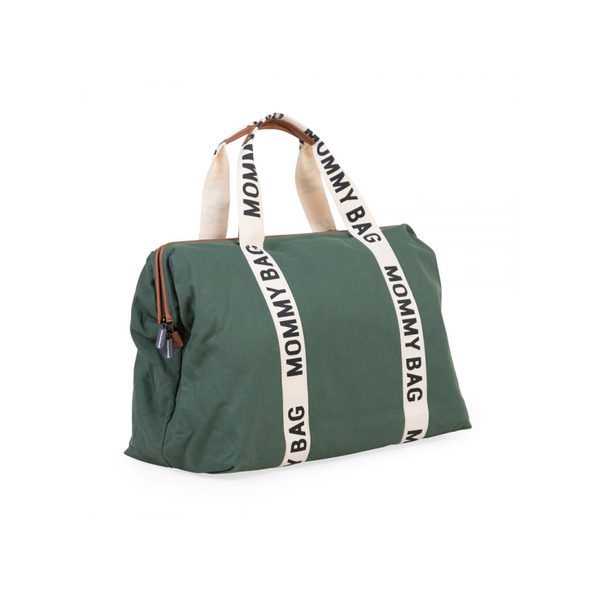 CHILDHOME PŘEBALOVACÍ TAŠKA MOMMY BAG CANVAS GREEN - PŘEBALOVACÍ TAŠKY - KOČÁRKY A PŘÍSLUŠENSTVÍ