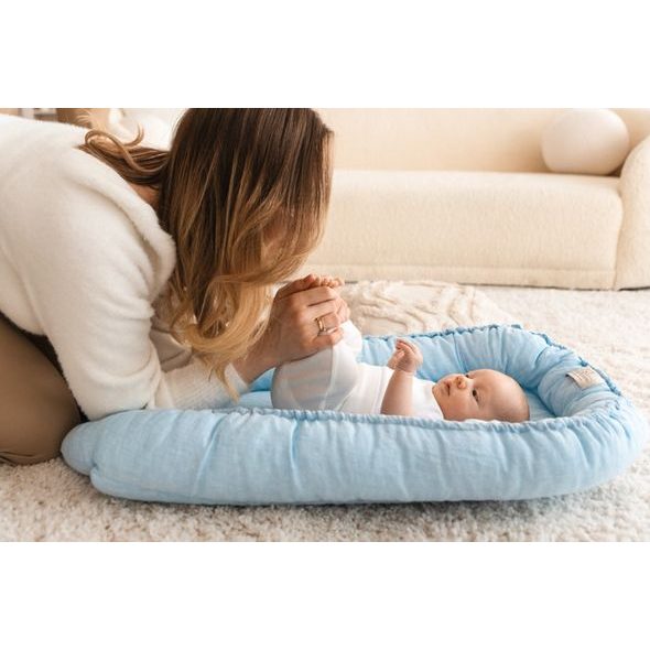 BABYMATEX HNÍZDEČKO PRESTIGE LINEN PLAIN 80X55 CM - 24 - HNÍZDEČKA - SPINKÁNÍ