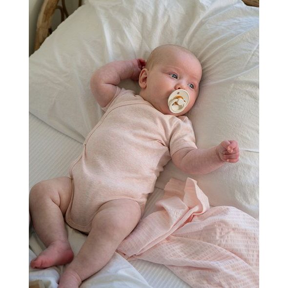 LODGER BODY S KRÁTKÝM RUKÁVEM MELANGE TAN VEL. 56 - BODY - PRO DĚTI