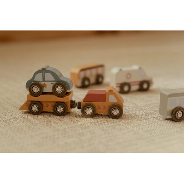 LITTLE DUTCH SADA DŘEVĚNÝCH AUTÍČEK - LITTLE DUTCH - PRO DĚTI