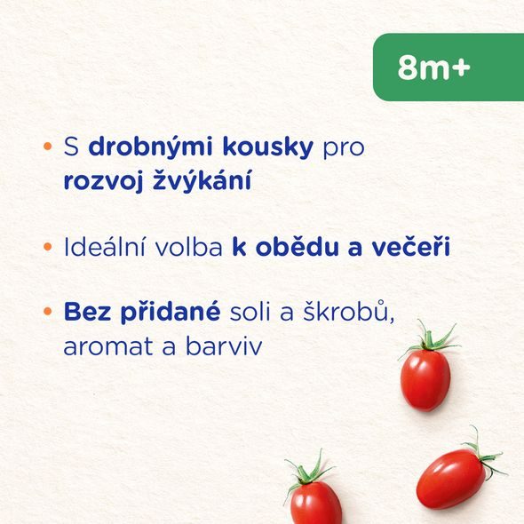 SUNAR PŘÍKRM ZELENINOVÉ RAGÚ S HOVĚZÍM 8M+ 190G - MASO/ZELENINA - KRMENÍ