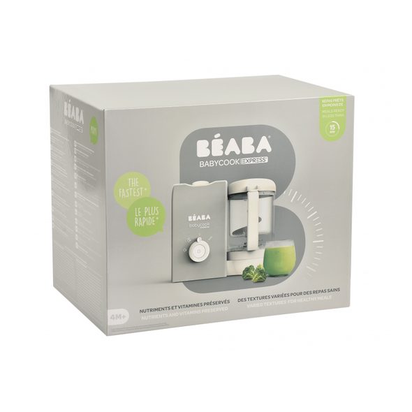 BEABA PARNÍ VAŘIČ + MIXÉR BABYCOOK EXPRESS VELVET GREY - KUCHYŇSKÉ PŘÍSTROJE - KRMENÍ