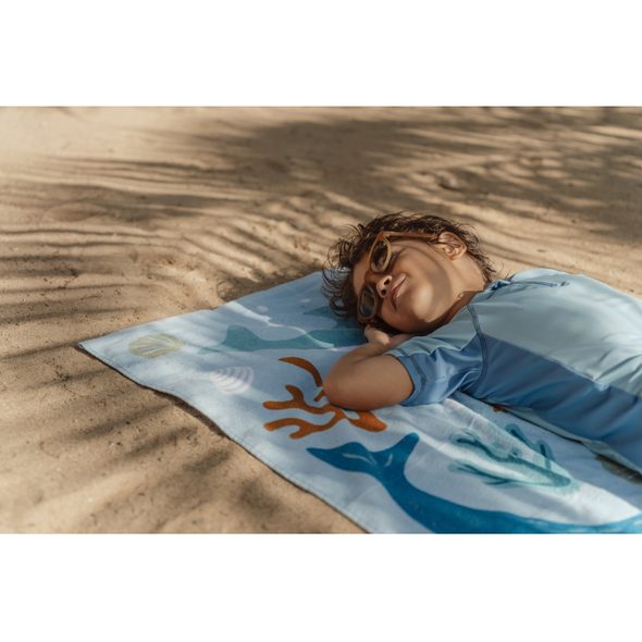 LITTLE DUTCH OSUŠKA 120X60 CM OCEAN DREAMS BLUE - OSUŠKY A DĚTSKÉ ŽUPANY - KOUPÁNÍ A ZDRAVÍ