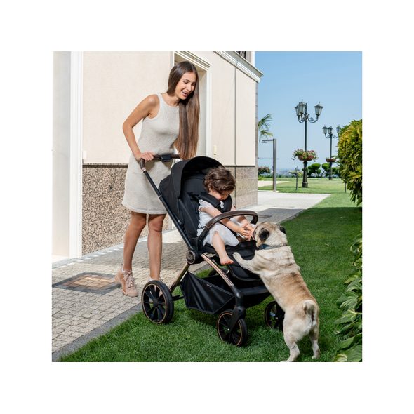 KIKKABOO KOČÁREK KARA 2V1 BLACK - DVOJKOMBINACE - KOČÁRKY A PŘÍSLUŠENSTVÍ