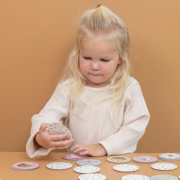 LITTLE DUTCH PEXESO PRO HOLKY - KVĚTINY A MOTÝLI 40KS - MOTORICKÉ A HRY - PRO DĚTI