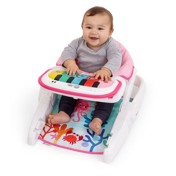 BABY EINSTEIN SEDÁK INTERAKTIVNÍ 4V1 TAPPIN' TUNES™ LEARN-TO-SIT™, 4M+, PINK - HRAČKY SE ZVUKY - PRO DĚTI