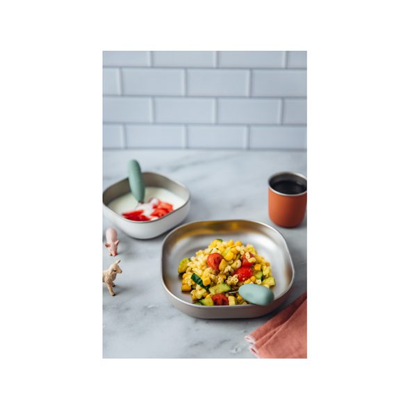 BEABA JÍDELNÍ SADA NEREZ 3-DÍLNÁ TERRACOTTA - MISKY, TALÍŘKY A PODLOŽKY - KRMENÍ