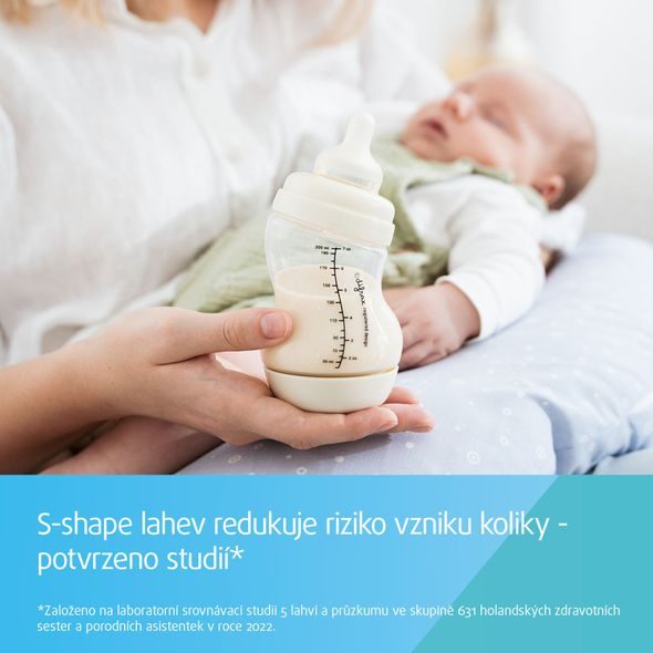 CANPOL BABIES LAHEV ŠIROKOHRDLÁ ANTIKOLIKOVÁ S-SHAPE 310ML - KOJENECKÉ LAHVE - KRMENÍ