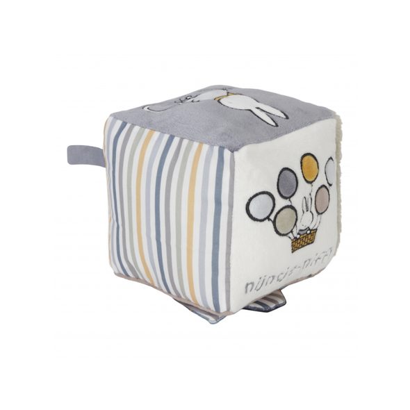 LITTLE DUTCH KOSTKA TEXTILNÍ KRÁLÍČEK MIFFY FLUFFY GREEN - SENZORICKÉ HRAČKY - PRO DĚTI