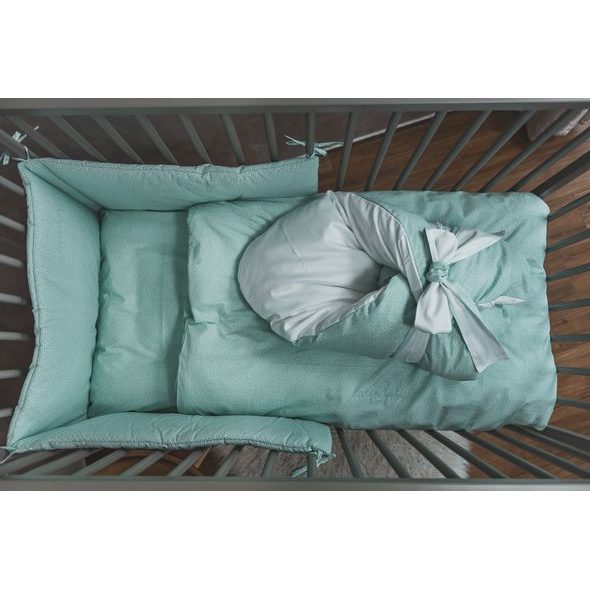 ENIE BABY MANTINEL BAVLNĚNÝ DOTS MENTOL - MANTINELY - SPINKÁNÍ