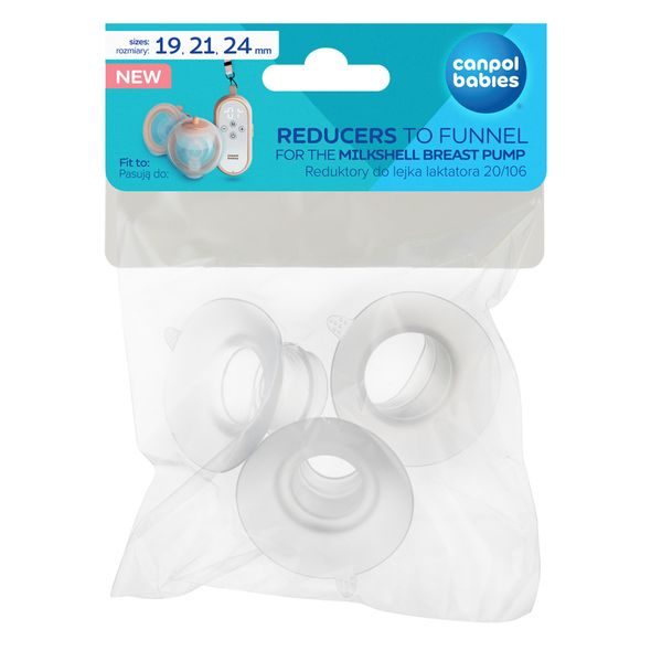 CANPOL BABIES NÁHRADNÍ SILIKONOVÉ VLOŽKY 19/21/24 MM K ODSÁVAČCE MATEŘSKÉHO MLÉKA MILKSHELL - PRSNÍ VLOŽKY - PRO MAMINKY