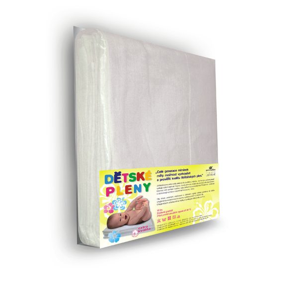 LTZ BAVLNĚNÉ TETRA PLENY EXTRA KVALITY 70X70CM 10KS - LÁTKOVÉ PLENY SKLÁDANÉ - PŘEBALOVÁNÍ