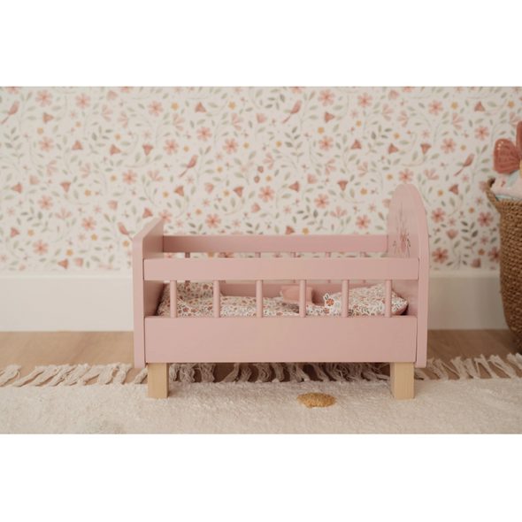 LITTLE DUTCH POSTÝLKA PRO PANENKY DŘEVĚNÁ S PEŘINKOU PINK - LITTLE DUTCH - PRO DĚTI