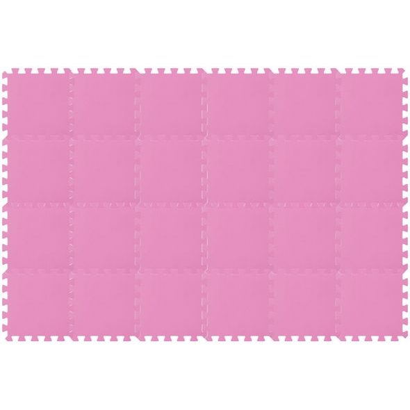RIALTO BABY HRACÍ PODLOŽKA PUZZLE PINK 180X120CM - HRACÍ PODLOŽKY NA ZEM - SPINKÁNÍ
