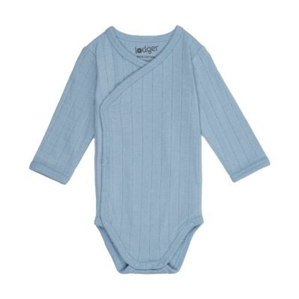 LODGER ROMPER LS SOLID BLUE FOGG 56 - BODY - PRO DĚTI