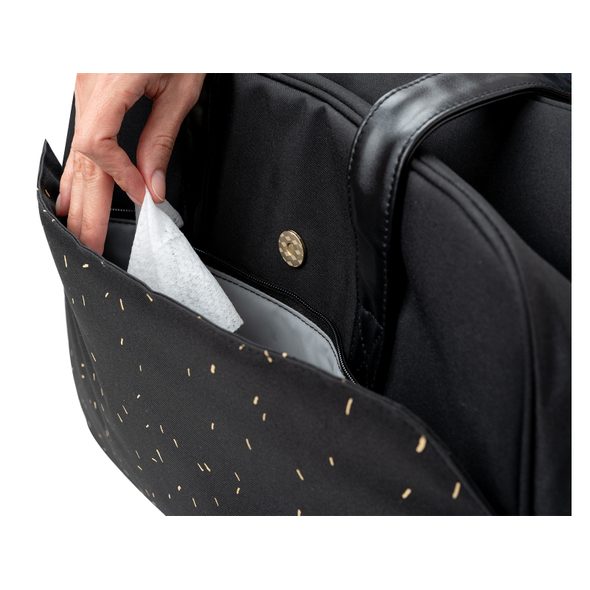 KIKKABOO PŘEBALOVACÍ TAŠKA CHELSEA CONFETTI BLACK - PŘEBALOVACÍ TAŠKY - KOČÁRKY A PŘÍSLUŠENSTVÍ