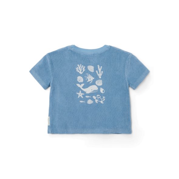 LITTLE DUTCH TRIČKO A KRAŤASY OCEAN SEA LIFE BLUE VEL. 98/104 - SOUPRAVY - PRO DĚTI