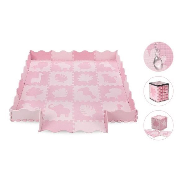 MOMI HRACÍ PODLOŽKA PĚNOVÉ PUZZLE MOMI ZAWI RŮŽOVÁ - HRACÍ PODLOŽKY NA ZEM - SPINKÁNÍ
