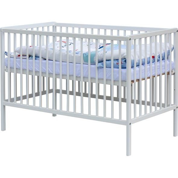 SCARLETT DĚTSKÁ POSTÝLKA S KOMPLETNÍ VÝBAVOU SCARLETT 120 X 60 CM - LUMPY - DŘEVĚNÉ POSTÝLKY - SPINKÁNÍ