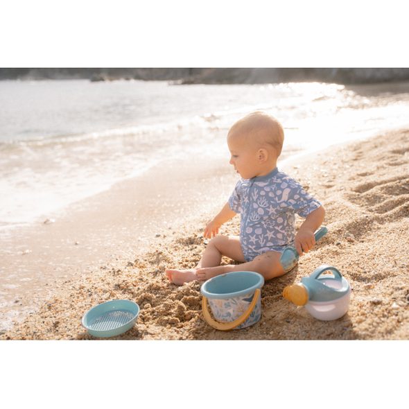 LITTLE DUTCH PLAVKY KRÁTKÝ RUKÁV OCEAN SEA LIFE BLUE VEL. 74/81 - KOJENECKÉ PLAVKY - KOUPÁNÍ A ZDRAVÍ