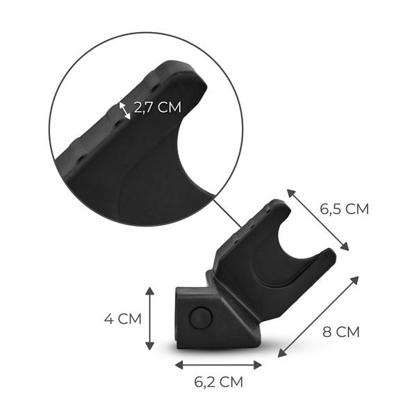 KINDERKRAFT ADAPTÉRY UNIVERZÁLNÍ PRO HELSI 2 - ADAPTÉRY NA AUTOSEDAČKU - KOČÁRKY A PŘÍSLUŠENSTVÍ