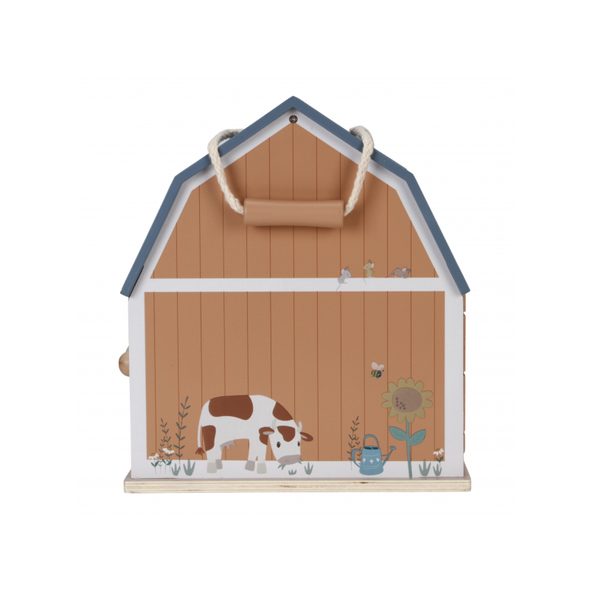 LITTLE DUTCH DOMEČEK PRO PANENKY DŘEVĚNÝ PŘENOSNÝ FARMA - DOMEČKY PRO PANENKY - PRO DĚTI
