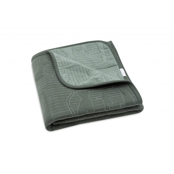 JOLLEIN DEKA 75X100CM JUNGLE JAMBO ASH GREEN / LAUREL - DĚTSKÉ DEKY PRO MIMINKA - SPINKÁNÍ