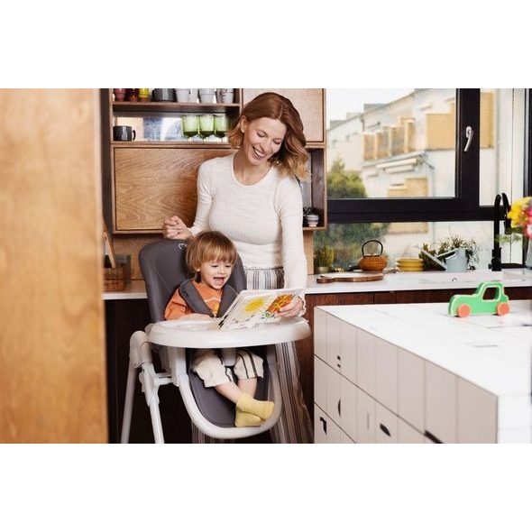 MOMI JÍDELNÍ ŽIDLIČKA MOMI GOJO ŠEDÁ - JÍDELNÍ ŽIDLIČKY PLASTOVÉ - KRMENÍ