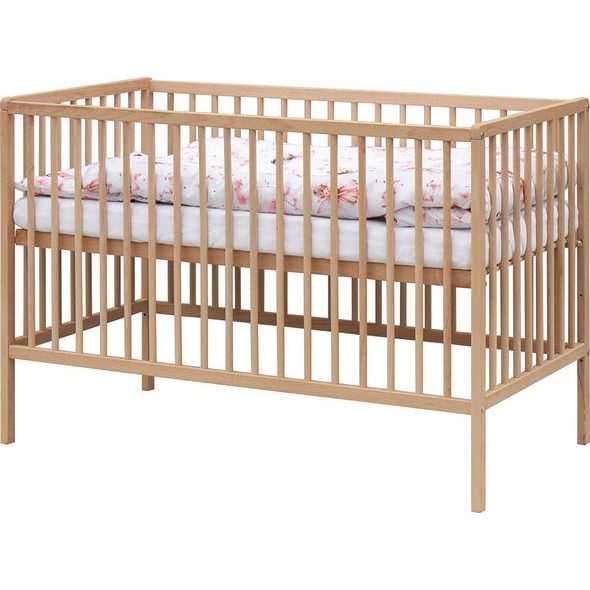 SCARLETT DĚTSKÁ POSTÝLKA S KOMPLETNÍ VÝBAVOU VÍLA 120 X 60 CM RŮŽOVÁ - DŘEVĚNÉ POSTÝLKY - SPINKÁNÍ