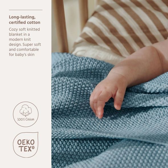 MEYCO DEKA MINI RELIEF 75X100 - JEANS BLUE - DĚTSKÉ DEKY PRO MIMINKA - SPINKÁNÍ