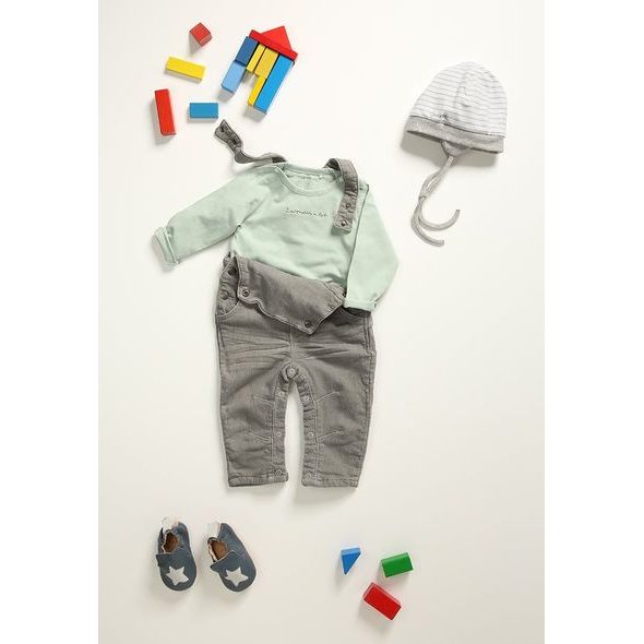 NOPPIES T-SHIRT CHRIS GREY MINT - KABÁTKY, MIKINKY - PRO DĚTI