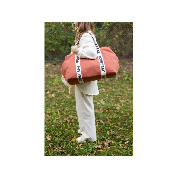 CHILDHOME PŘEBALOVACÍ TAŠKA MOMMY BAG CANVAS TERRACOTTA - PŘEBALOVACÍ TAŠKY - KOČÁRKY A PŘÍSLUŠENSTVÍ