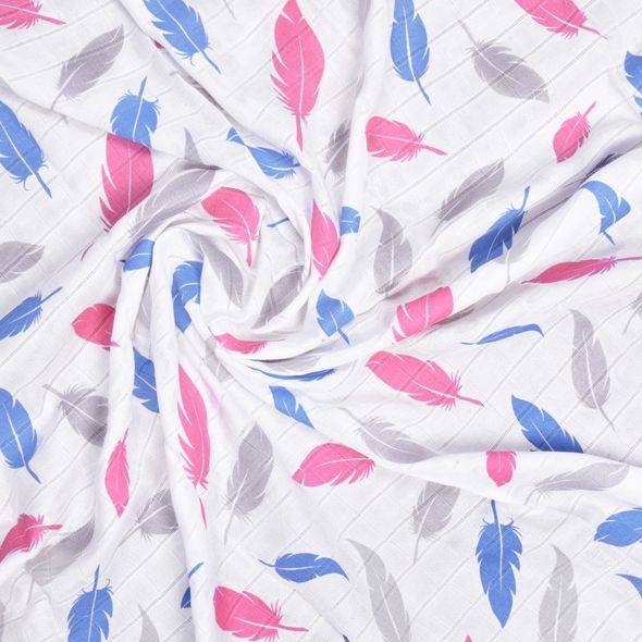 T-TOMI BIO VELKÁ BAMBUSOVÁ OSUŠKA S POTISKEM - ZAVINOVACÍ PLENY / OSUŠKY VELKÉ - PŘEBALOVÁNÍ