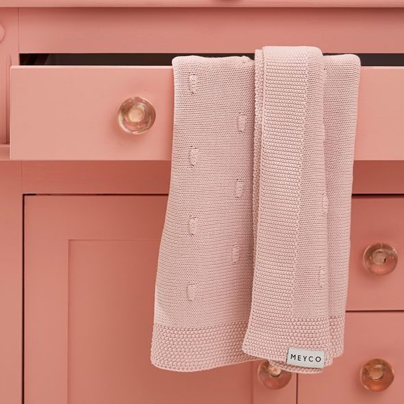 MEYCO DEKA KNOTS - PINK - DĚTSKÉ DEKY PRO MIMINKA - SPINKÁNÍ