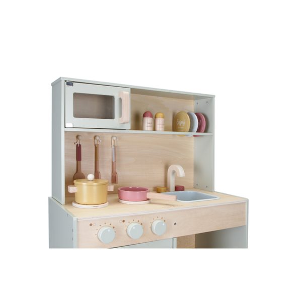 LITTLE DUTCH KUCHYŇKA DŘEVĚNÁ MINT S MIKROVLNKOU - JAKO MAMINKA - PRO DĚTI