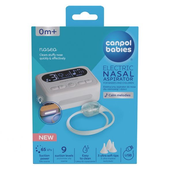 CANPOL BABIES ELEKTRICKÁ NOSNÍ ODSÁVAČKA NOSEO - ODSÁVAČKY HLENŮ - KOUPÁNÍ A ZDRAVÍ