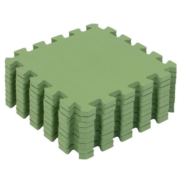 RIALTO BABY HRACÍ PODLOŽKA PUZZLE GREEN 90X90 CM - HRACÍ PODLOŽKY NA ZEM - SPINKÁNÍ