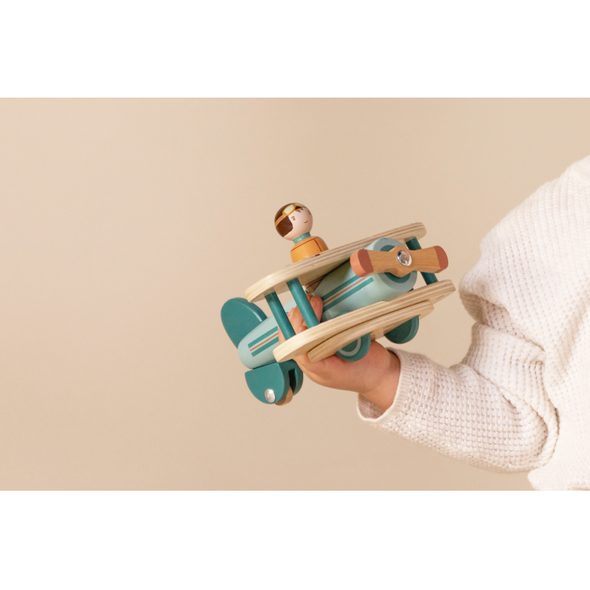 LITTLE DUTCH LETADLO DŘEVĚNÉ - DŘEVĚNÉ HRAČKY - PRO DĚTI