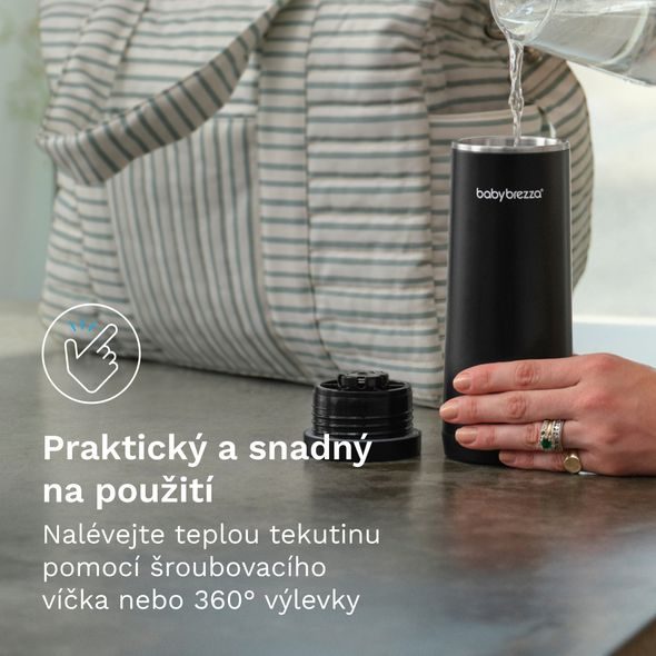 BABY BREZZA SUPERFAST PORTABLE WARMER - PŘENOSNÝ OHŘÍVAČ NA MLÉKO BLACK - KUCHYŇSKÉ PŘÍSTROJE - KRMENÍ