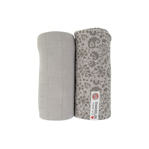 LODGER SWADDLER FLOWER TRIBE 2BALENÍ 120 X 120 CM MIST - ZAVINOVACÍ PLENY / OSUŠKY VELKÉ - PŘEBALOVÁNÍ