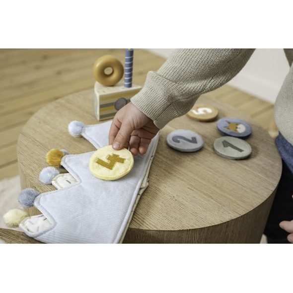 LITTLE DUTCH NAROZENINOVÁ KORUNKA S ČÍSLY BLUE - HRAČKY PRO DĚTI - PRO DĚTI