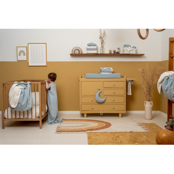 LITTLE DUTCH TOALETNÍ POUZDRO PURE SOFT BLUE - POUZDRA NA PLENKY - PŘEBALOVÁNÍ